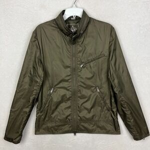 Mackage Lightweight Windbreaker Jacket Mens 40 Olive Green Bomber Packable